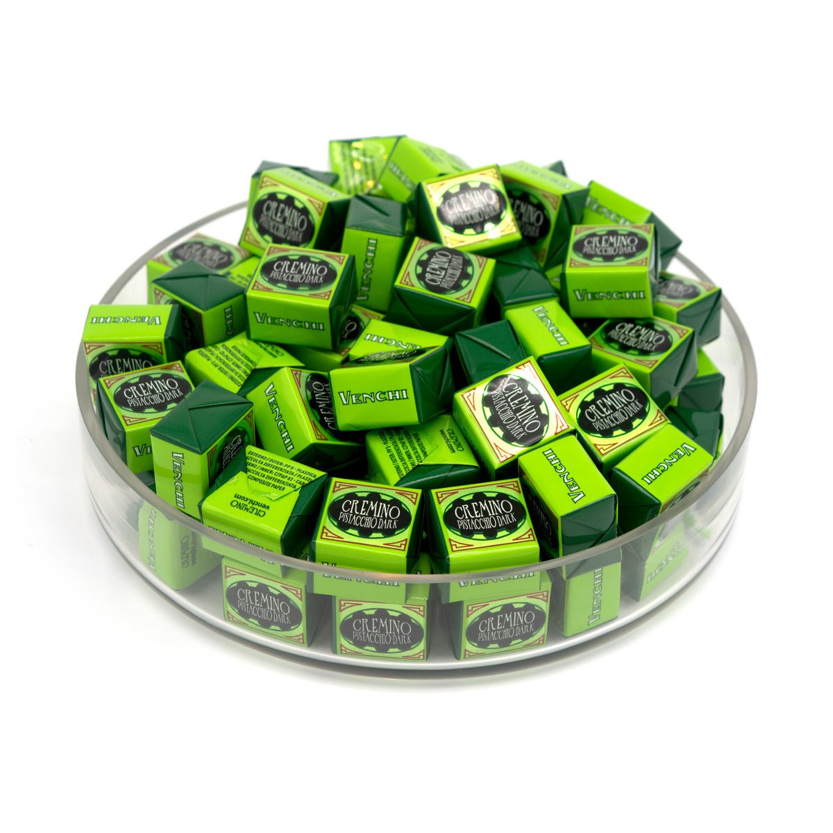 Venchi Cremino Pistacchio Dark Chocolate Pistachio Cubes