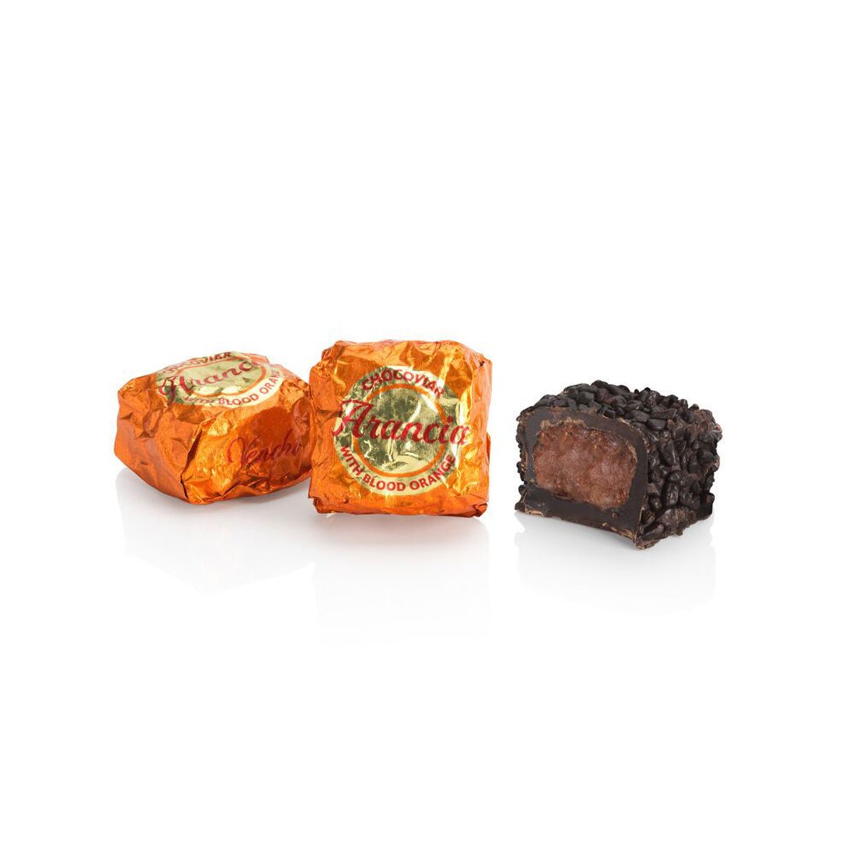 Venchi Cubotto Chocoviar Arancia Orange 75% Dark Chocolate Cubes
