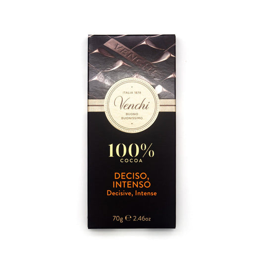 Venchi Deciso Intenso 100% Dark Chocolate Bar - 70g