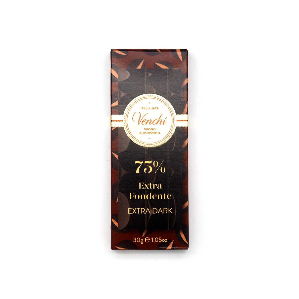 Venchi Extra Fondente 75% Extra Dark Chocolate Mini-Bar - 30g
