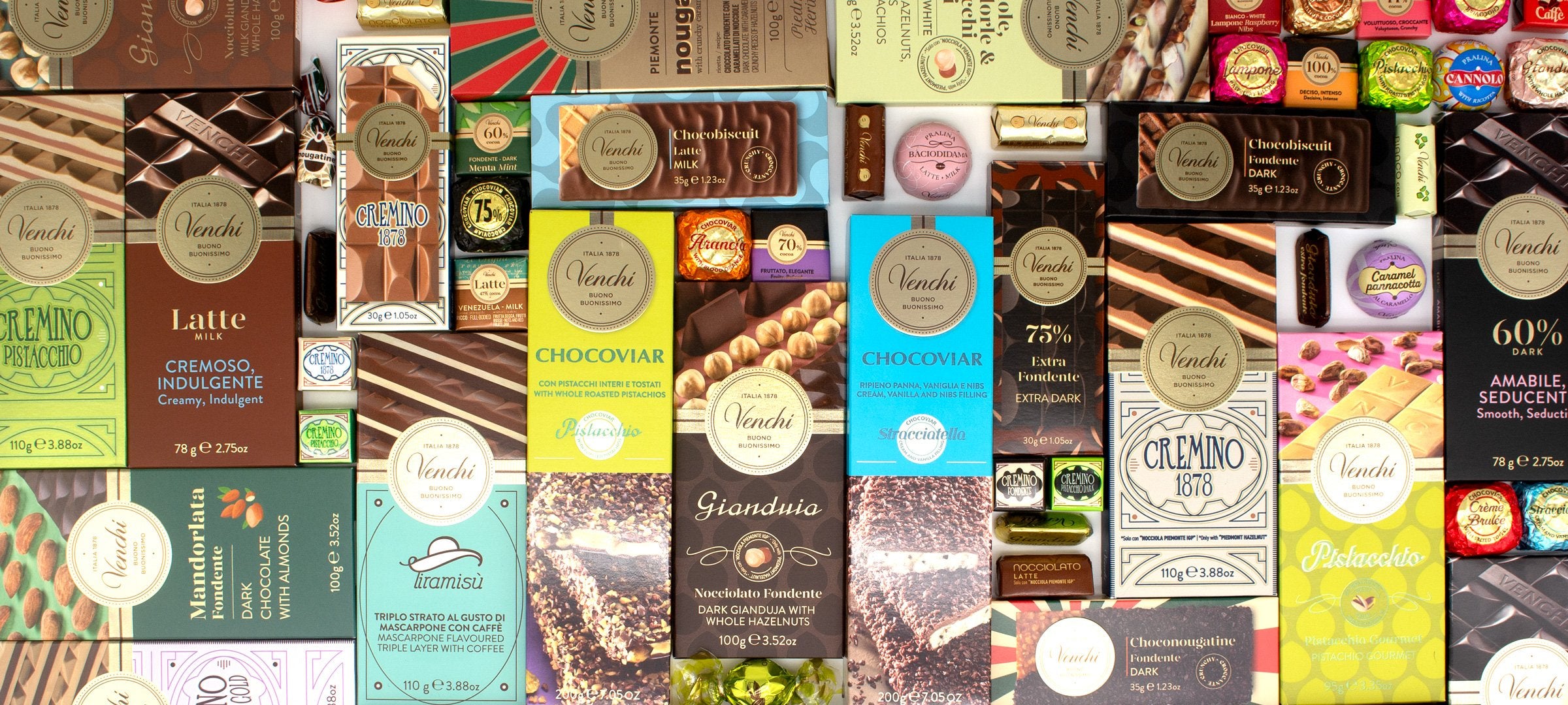 Collage of various chocolate bars and packaging with different brands and flavors.