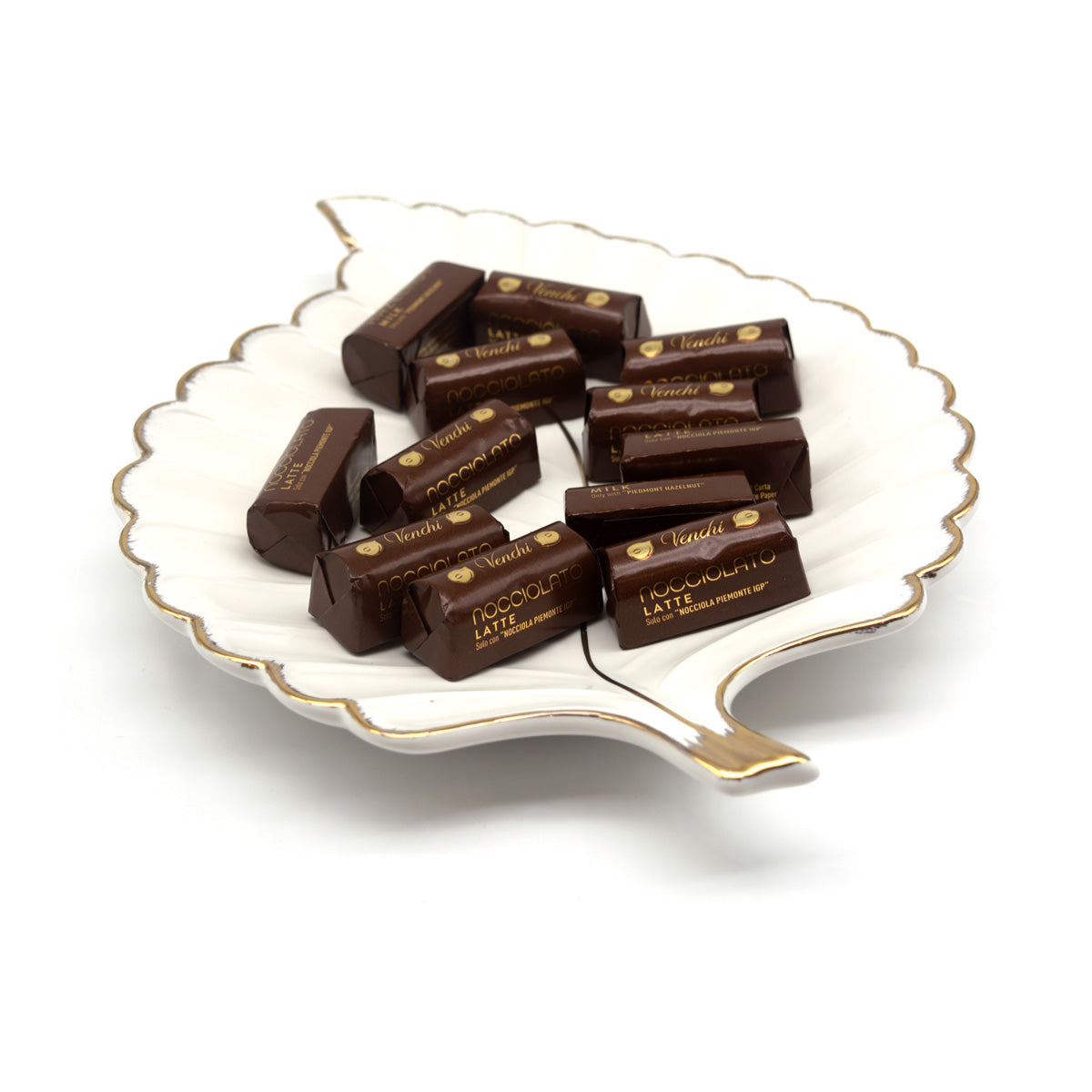 Venchi Whole Hazelnuts in 32% Milk Chocolate Ingots
