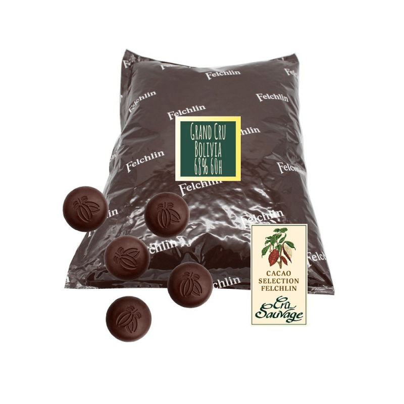 Felchlin Bolivia Single Origin 68% Dark Chocolate Couverture Discs