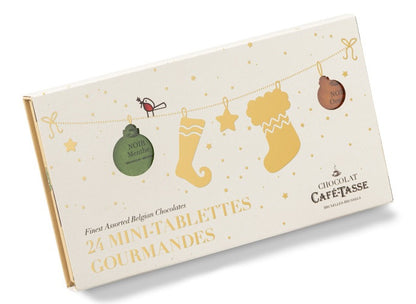 Cafe-Tasse Assorted Chocolate Mini-Bar Christmas Discovery Box - 24-pc - 216g