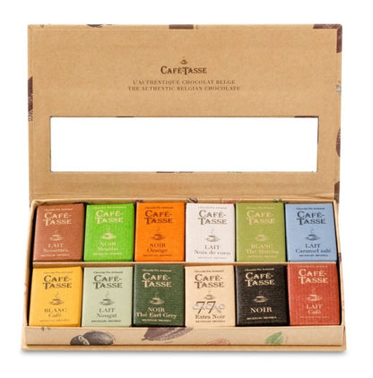 Cafe-Tasse Assorted Chocolate Mini-Bar Christmas Discovery Box - 24-pc - 216g