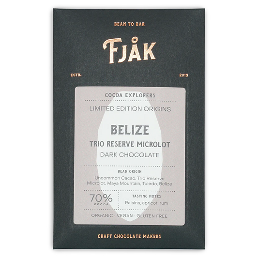 Fjak Belize 70% Single Origin Dark Chocolate Bar - 60g
