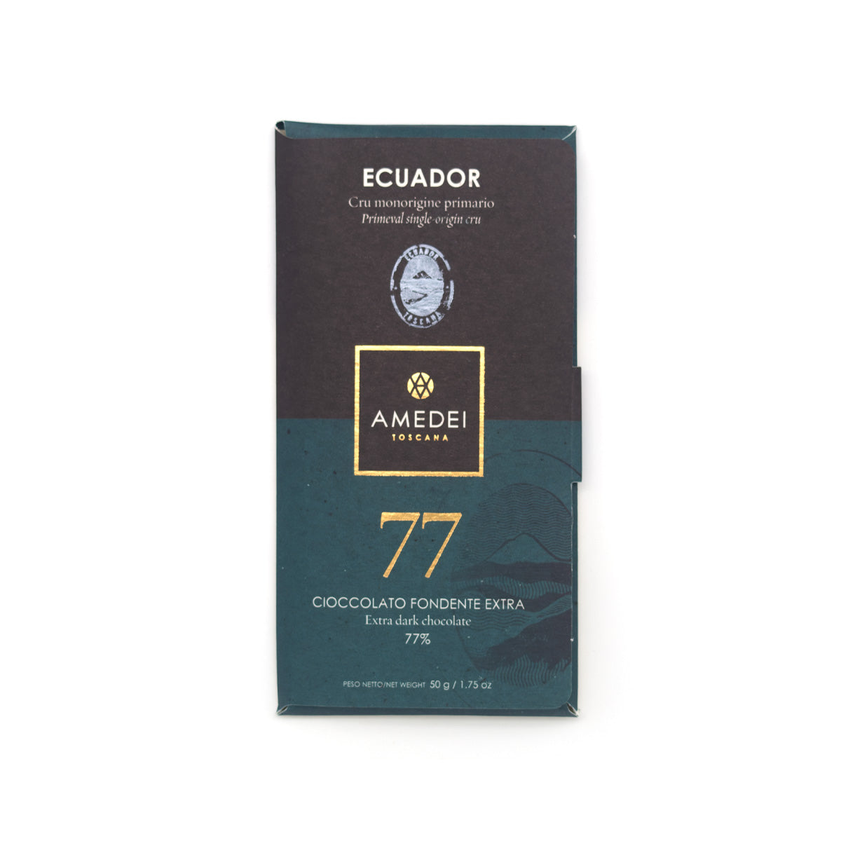 Amedei Ecuador 77% Single Origin Dark Chocolate Bar - 50g