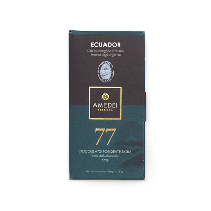 Amedei Ecuador 77% Single Origin Dark Chocolate Bar - 50g
