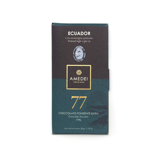 Amedei Ecuador 77% Single Origin Dark Chocolate Bar - 50g