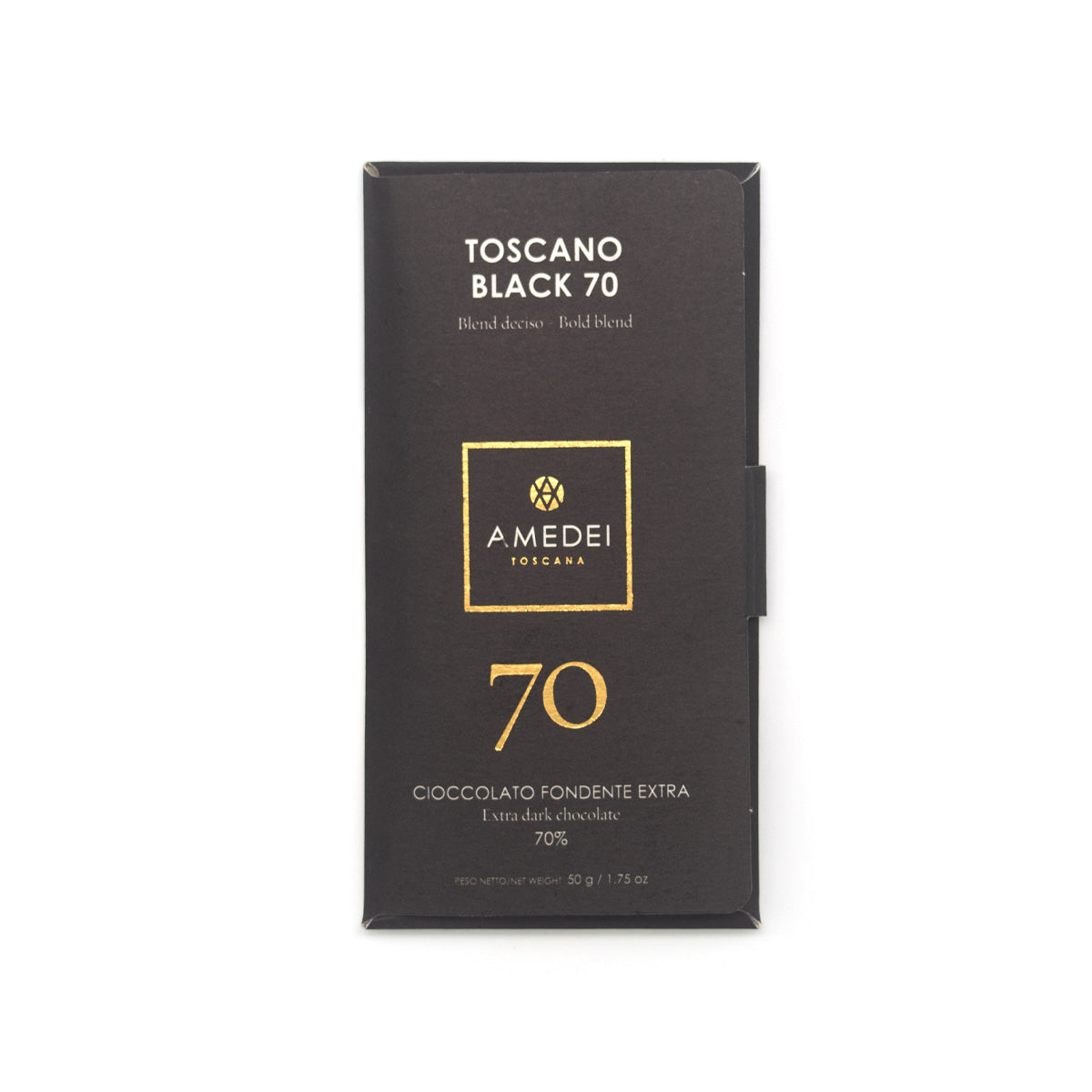 Amedei Toscano Black 70% Dark Chocolate Bar - 50g