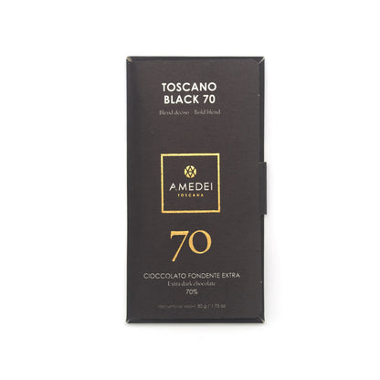 Amedei Toscano Black 70% Dark Chocolate Bar - 50g