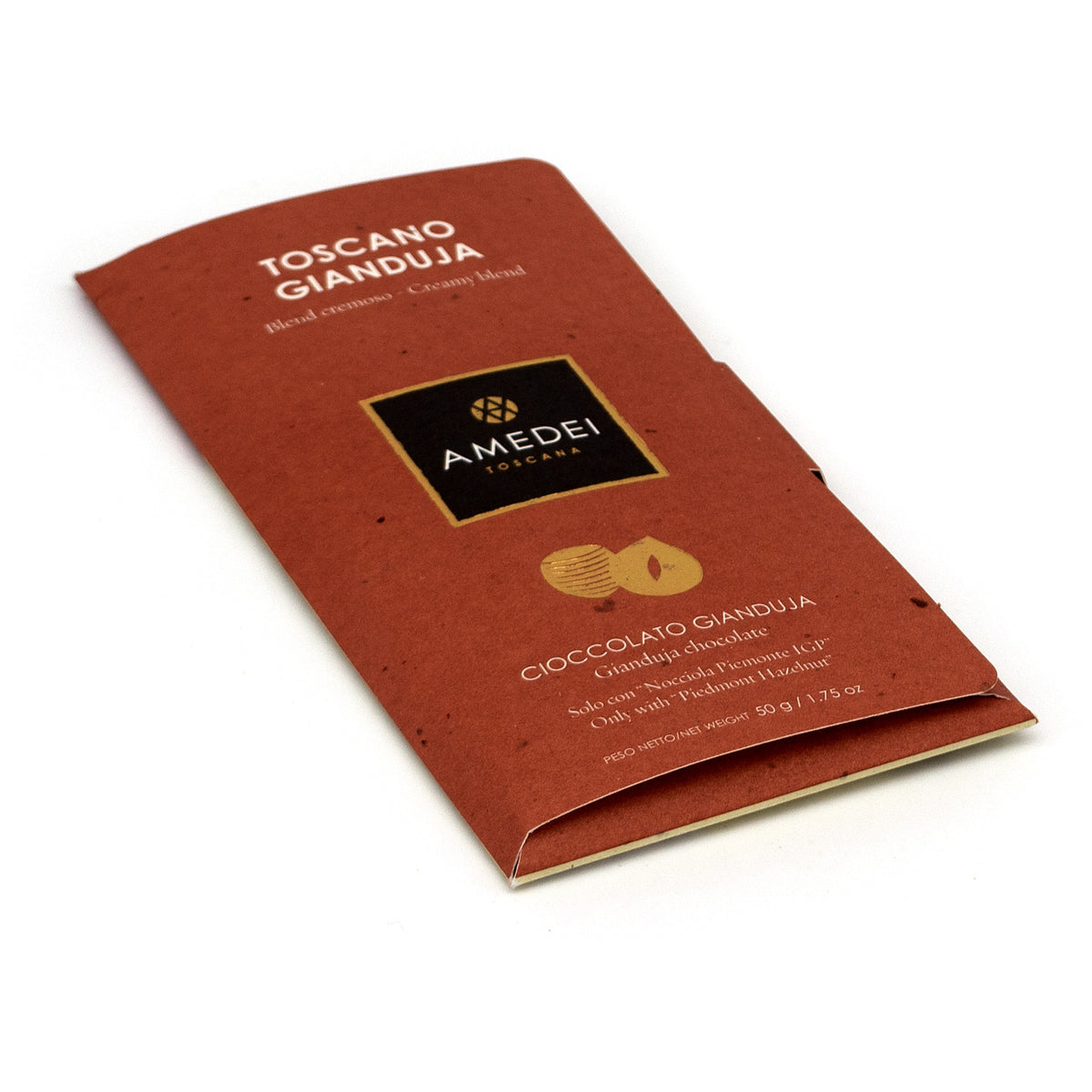 Amedei Toscano Cioccolato Gianduja 32% Milk Chocolate & Hazelnut Bar - 50g