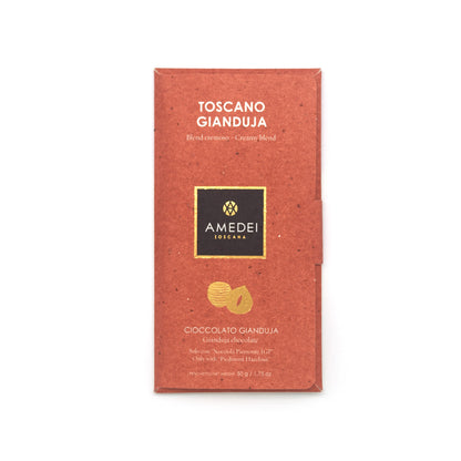 Amedei Toscano Cioccolato Gianduja 32% Milk Chocolate & Hazelnut Bar - 50g (Past Date)