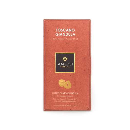 Amedei Toscano Cioccolato Gianduja 32% Milk Chocolate & Hazelnut Bar - 50g (Past Date)
