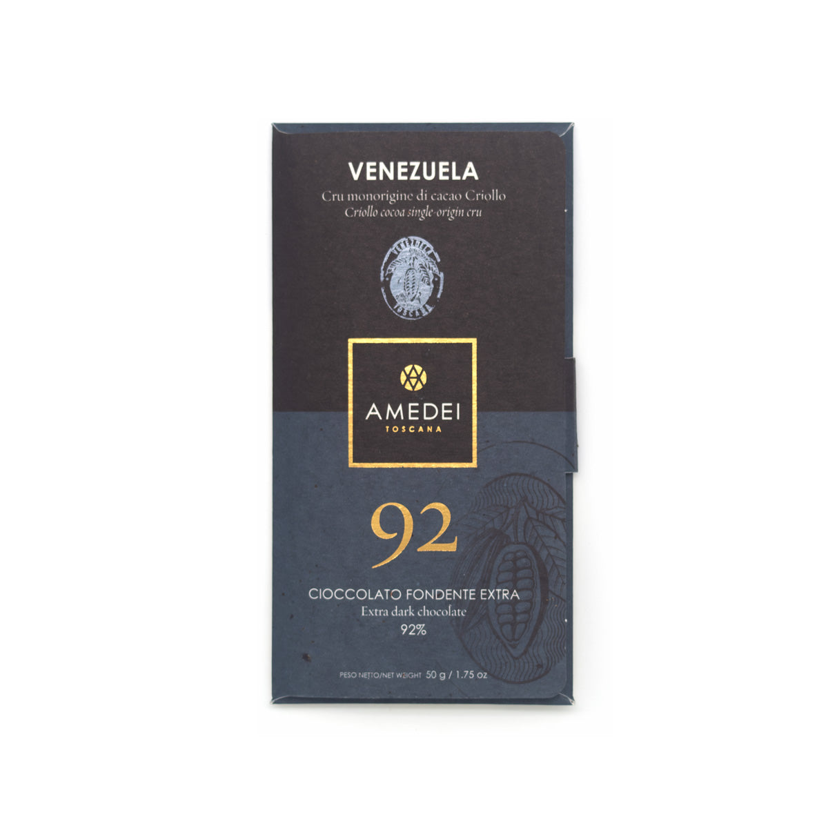 Amedei Venezuela 92% Single Origin Dark Chocolate Bar - 50g