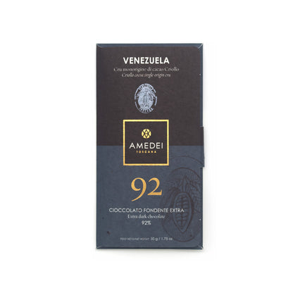 Amedei Venezuela 92% Single Origin Dark Chocolate Bar - 50g
