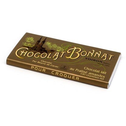 Bonnat 55% Milk Chocolate Almond Praline Bar - 100g