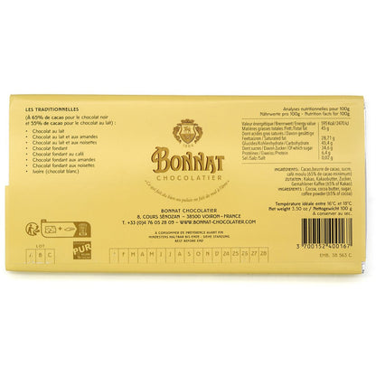 Bonnat Fondant Au Café 65% Dark Chocolate & Coffee Bar - 100g