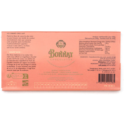Bonnat Grand'Anse 65% Single Origin Milk Chocolate Bar - 100g