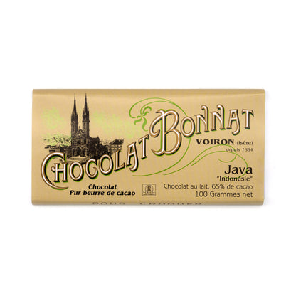 Bonnat Java 65% Single Origin Milk Chocolate Bar - 100g
