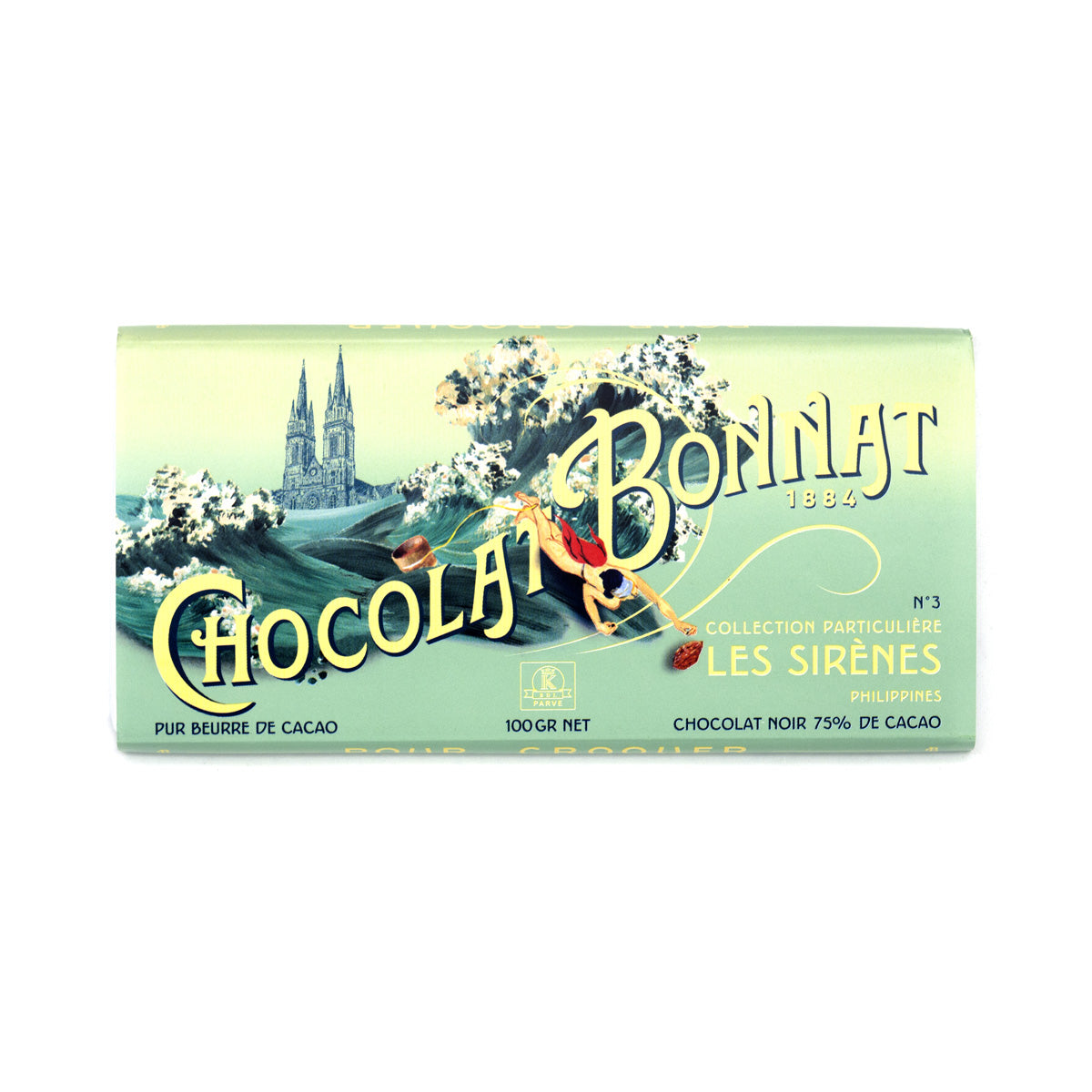 Bonnat Les Sirènes 75% Single Origin Dark Chocolate Bar - 100g