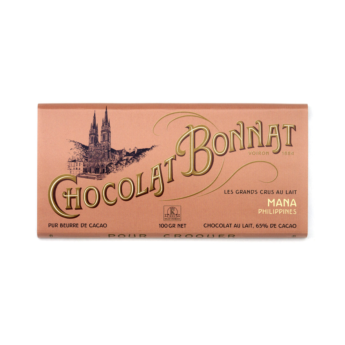 Bonnat Mana 65% Single Origin Milk Chocolate Bar - 100g