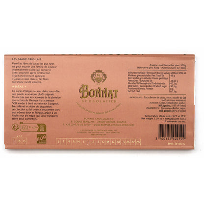 Bonnat Mana 65% Single Origin Milk Chocolate Bar - 100g