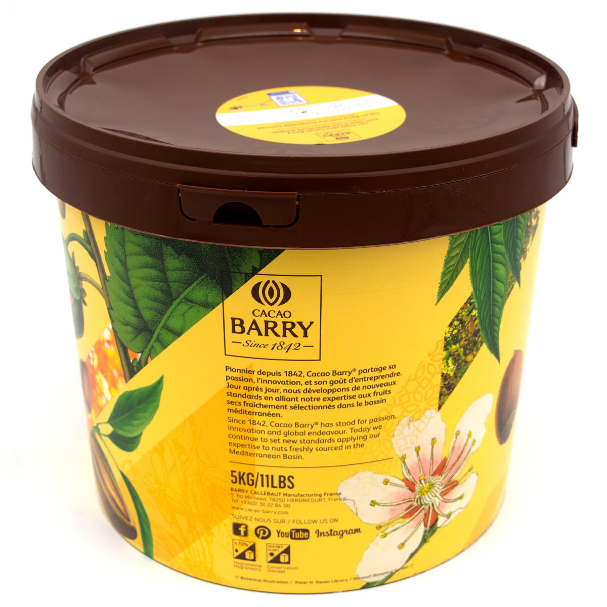 Cacao Barry Pure Hazelnut Paste Pail - 5 kg