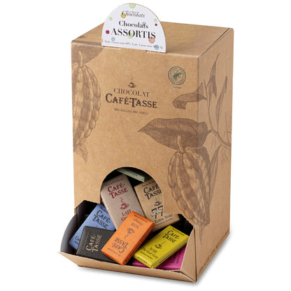 Cafe-Tasse Assorted Chocolate Mini-Bars Box - 1.5 kg