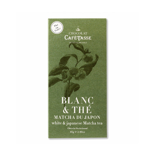 Café-Tasse Blanc & Thé 27% White Chocolate & Matcha Tea Bar - 85g
