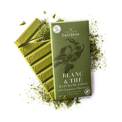 Café-Tasse Blanc & Thé 27% White Chocolate & Matcha Tea Bar - 85g