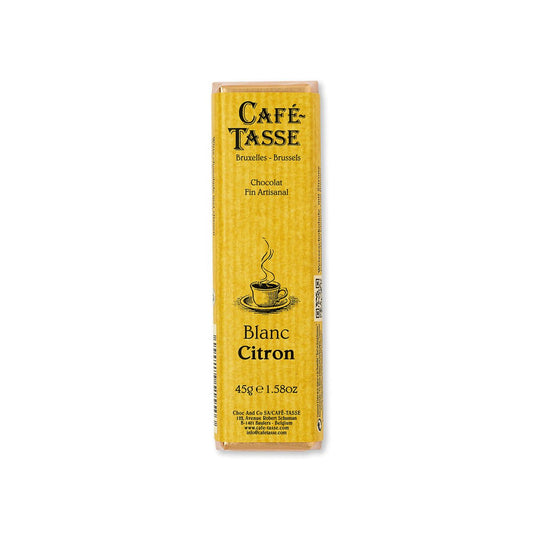 Café Tasse chocolate bar packaging on a white background