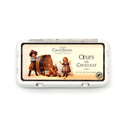 Café-Tasse Carton of 18 Assorted Chocolate Praliné Eggs - 216g
