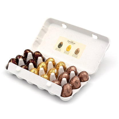 Café-Tasse Carton of 18 Assorted Chocolate Praliné Eggs - 216g