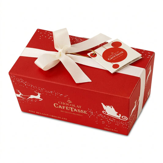 Cafe-Tasse Christmas Ballotin - 14 Assorted Belgian Pralines - 175g