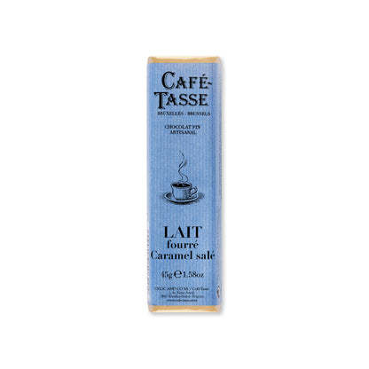 Cafe-Tasse Lait Fourre Caramel Salé 38% Milk Chocolate & Salted Caramel Bar - 45g