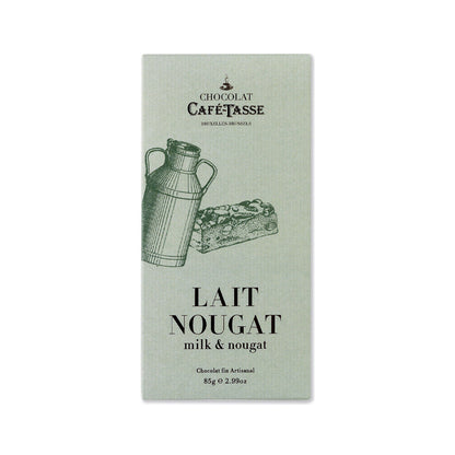 Cafe-Tasse Lait Nougat 38% Milk Chocolate & Nougat Bar - 85g