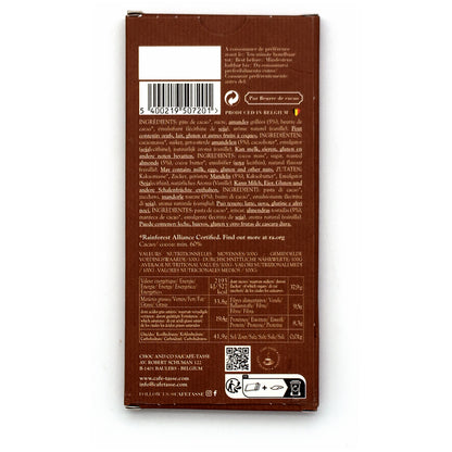 Cafe-Tasse Noir Amandes 60% Dark Chocolate & Almonds Bar - 85g