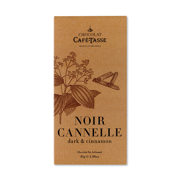 Cafe-Tasse Noir Cannelle 60% Dark Chocolate & Cinnamon Bar - 85g