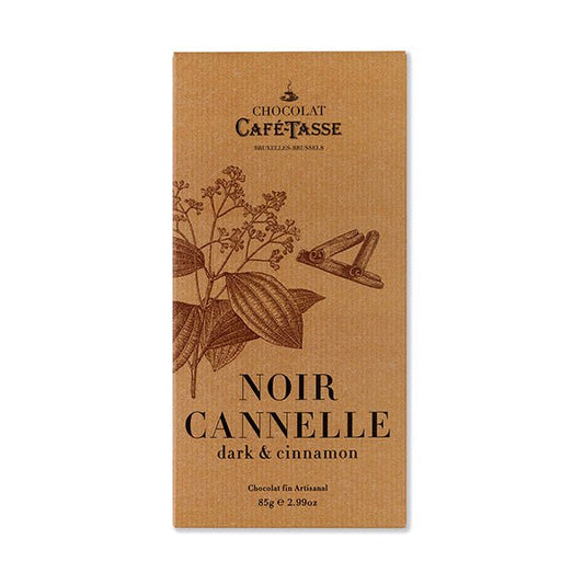 Cafe-Tasse Noir Cannelle 60% Dark Chocolate & Cinnamon Bar - 85g