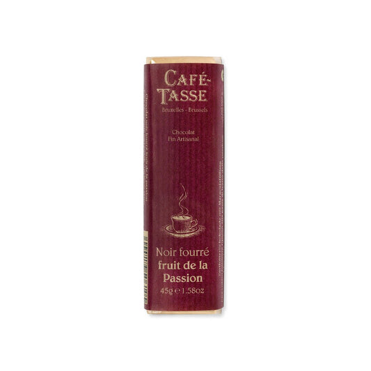 Cafe-Tasse Noir Fourre Fruit de la Passion 60% Dark Chocolate Passion Fruit Bar - 45g