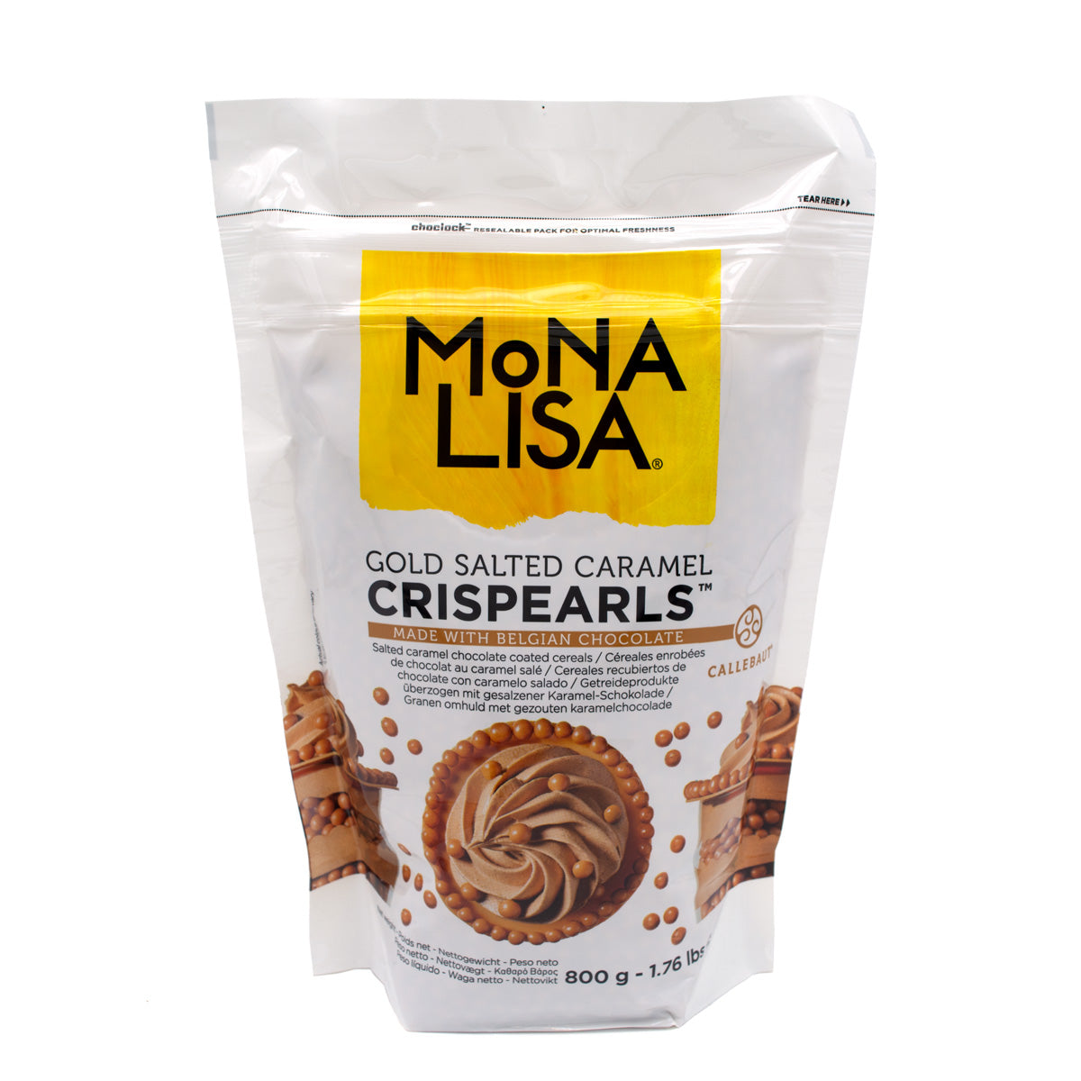 Mona Lisa White Chocolate Crispearls Bag - 800g