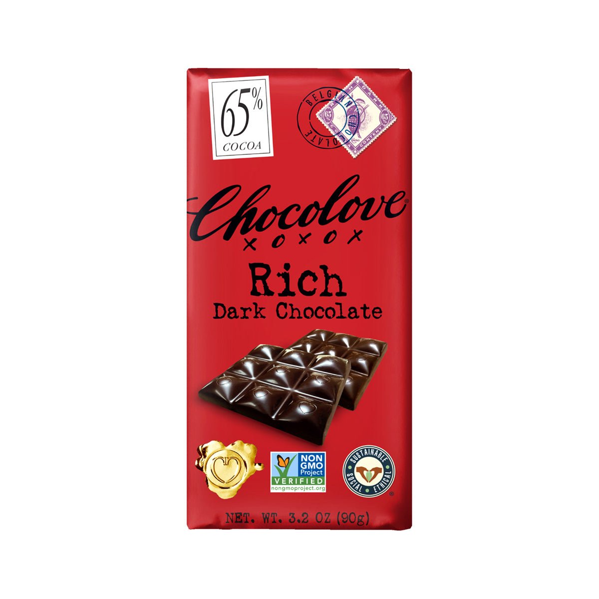 Chocolove Chilies and Cherries in 55% Dark Chocolate Bar - 90g