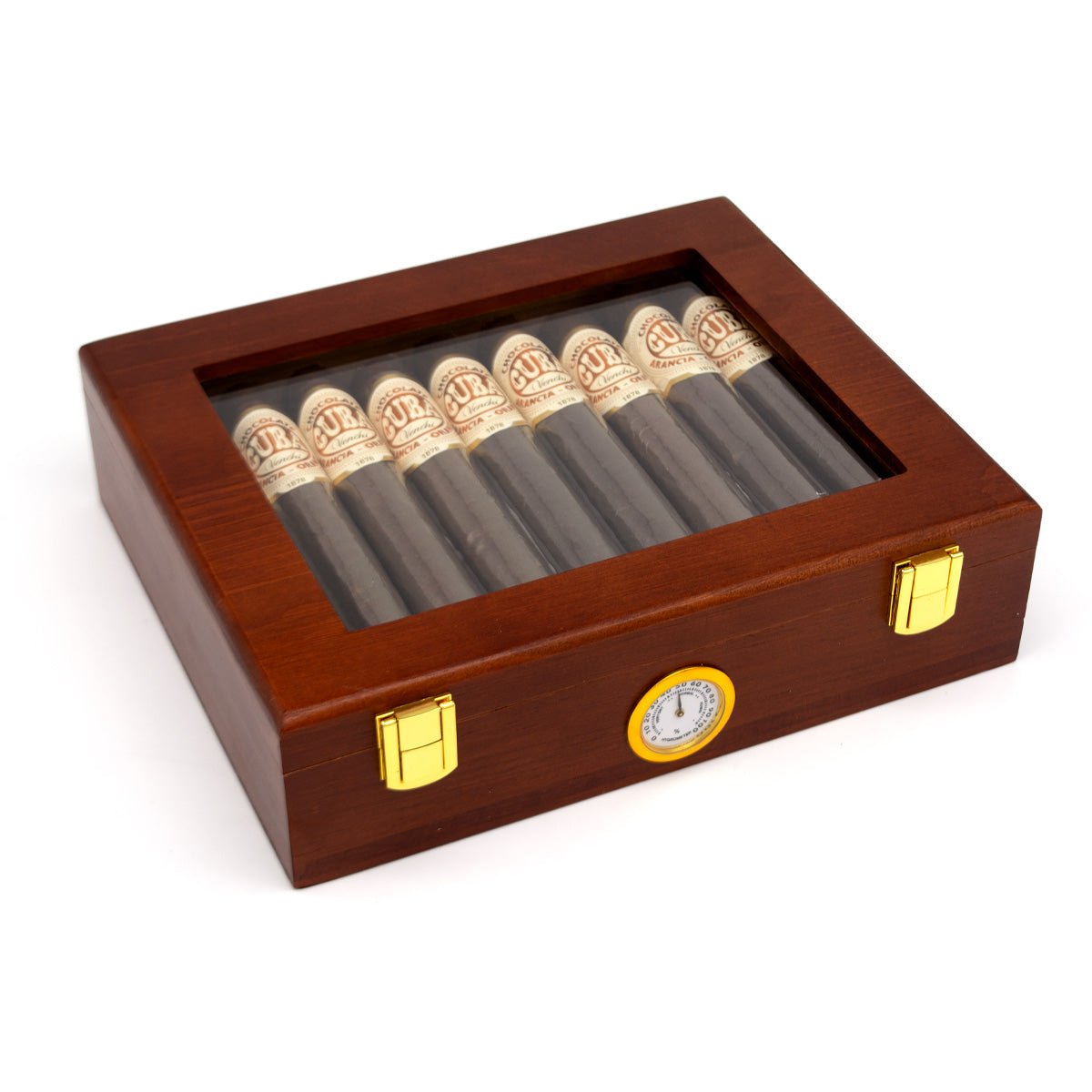 Chocosphere 18 Venchi Chocolate Cigars in a Wooden Cigar Case - 1.8kg
