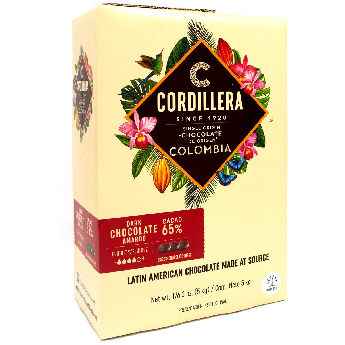Cordillera Colombia 65% Single Origin Dark Chocolate Discs