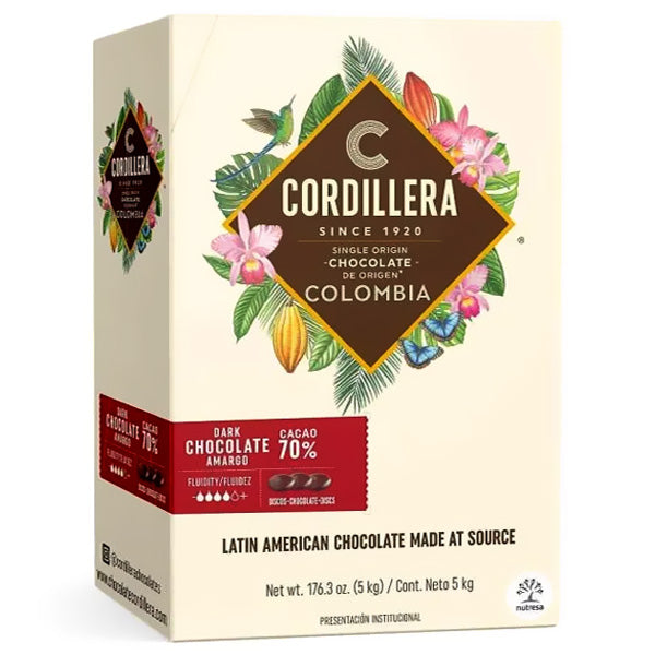 Cordillera Colombia 70% Single Origin Extra Dark Chocolate Discs