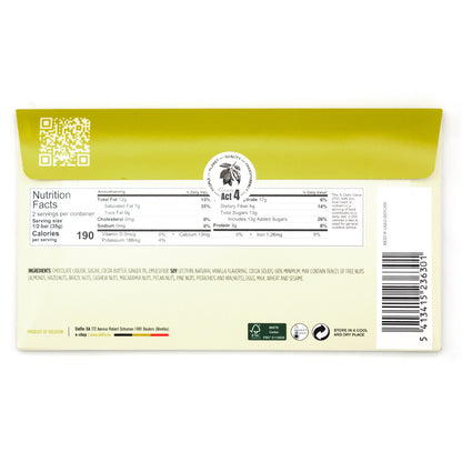 Dolfin 60% Dark Chocolate with Ginger Bar - 70g