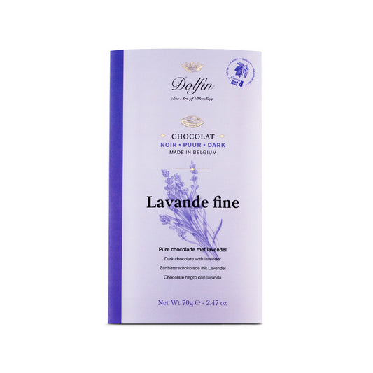 Dolfin Lavande Fine 60% Dark Chocolate with Lavender Bar - 70g