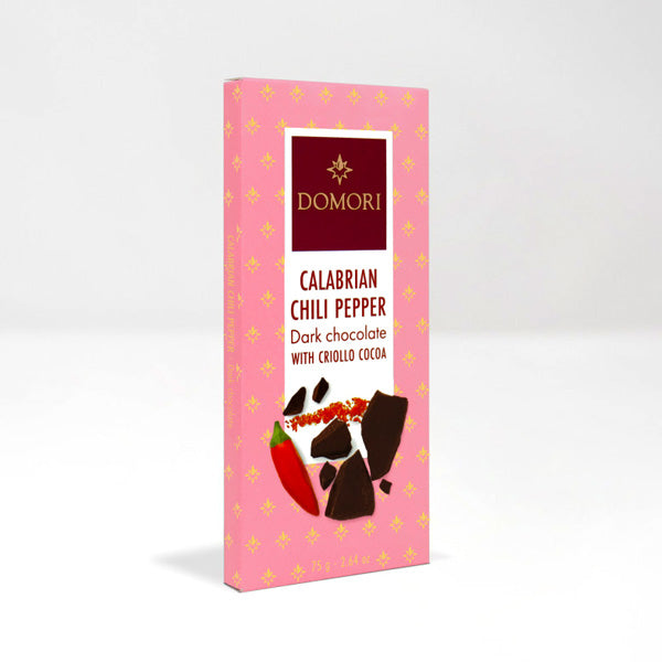 Domori Calabrian Chili in Criollo 70% Dark Chocolate Bar - 75g