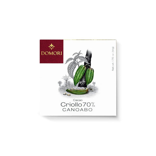 Domori Canoabo Criollo 70% Dark Chocolate Bar - 50g